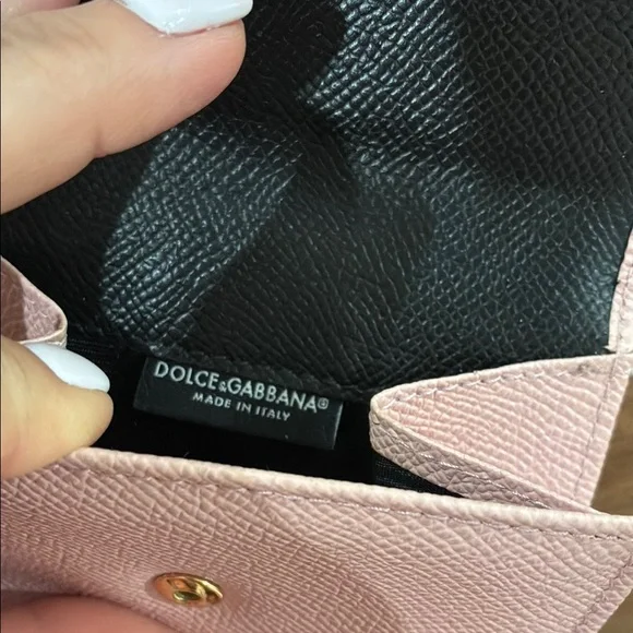 Dolce & Gabbana Pink Leather Wallet (Queen with crown)